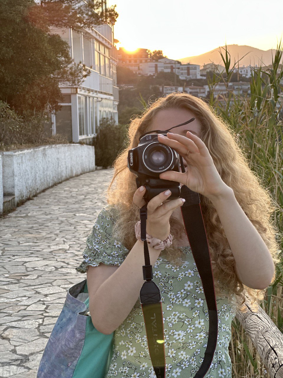Woman taking a photo